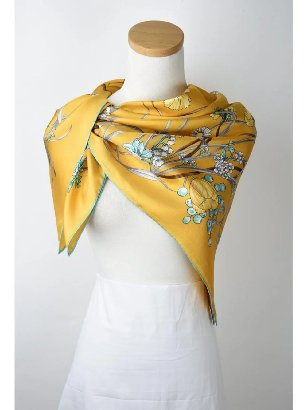 21x21 Real Silk Lightweight Neck Scarf for Women - Soft Hair Bandana & Headband
